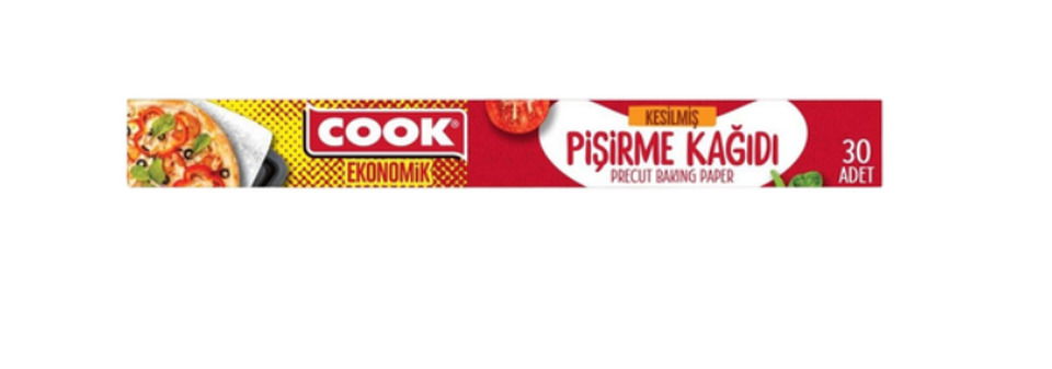 COOK EKO KESİLMİŞ PİŞİRME KAĞIDI 30'LU